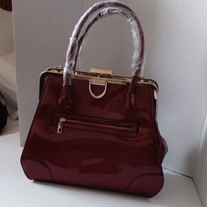 Elegant Burgundy Handbag